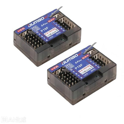 2PCS Dumborc 2.4Ghz P10F RC Car Receiver 10 Channel Receiver for DDF-350 Transmitter for Rc Cars