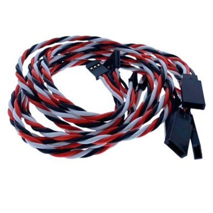Twisted 20awg Servo Extension Wire - 100 Strands for RC Vehicles, Drones, E-Bikes - 6 Lengths / 5 Cables per Pack (45CM / 18in / 1.5ft) - style: 45CM / 18in