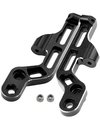 RC Rear Wing Body Mount Support Frame Set Upgrades Part for 1/7 Felony Infraction Limitless 6S BLX On-Road Muscle RC Car,Aluminum 2PCS Body Mount Support,Replace #ARA320516,Black - color: Black-rear Wing