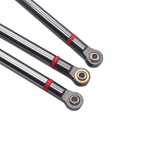 ShareGoo 8Pcs Aluminum Alloy 313MM Wheelbase Link Rod Chassis Linkage Compatible with Axial SCX10 90022 90027 90028 1/10 RC Car Crawler