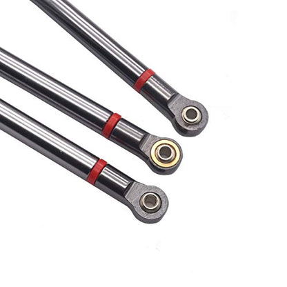 ShareGoo 8Pcs Aluminum Alloy 313MM Wheelbase Link Rod Chassis Linkage Compatible with Axial SCX10 90022 90027 90028 1/10 RC Car Crawler