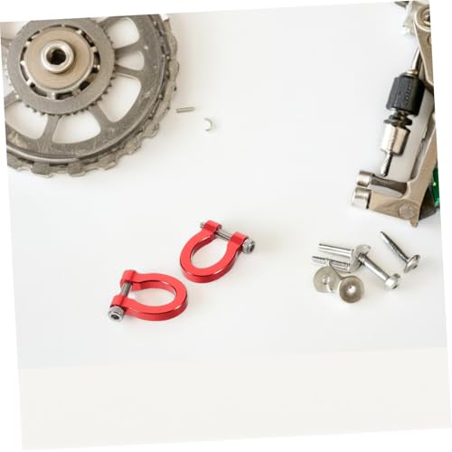 SOLUSTRE Aluminum Alloy Tow Hook Set for Rc Crawler Car Strong Model Towing Shackle Simple Installation Versatile Design