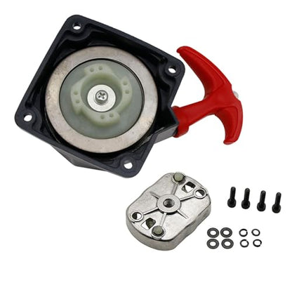 45CC Engine Super Easy Pull Start with Starter Dial Red for 1/5 Rovan Losi 5ive T RC CAR Parts - color: Red