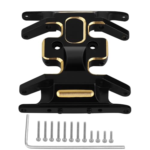 Brass Skid Plate Counterweight Center Gearbox Mount for 1/24 RC Crawler Car Axial SCX24 Gladiator Bronco C10 JLU Deadbolt Upgrades Parts,12g