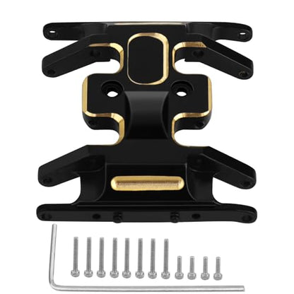 Brass Skid Plate Counterweight Center Gearbox Mount for 1/24 RC Crawler Car Axial SCX24 Gladiator Bronco C10 JLU Deadbolt Upgrades Parts,12g