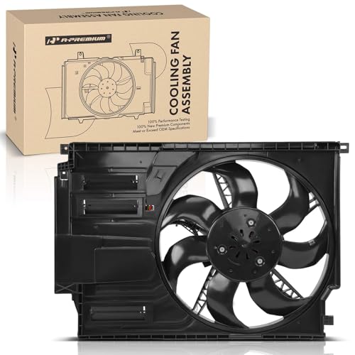 A-Premium Engine Radiator Cooling Fan Assembly with Brushless Motor | Compatible with Select Mini Models - Cooper Countryman 2018 2019 2020 2021 2022 2023 2.0L