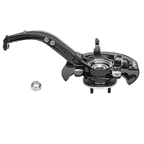 Detroit Axle - 2.4L Front Knuckles Tie Rods for 2003-2007 Honda Accord 2004 | 2005 2006 Steering Knuckles and Wheel Bearing Hub Assembly Outer Tie Rod Ends Replacement [Manual Transmission] - size: 4SU48821/Kit