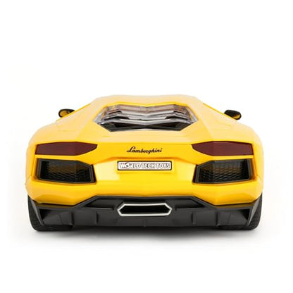Lamborghini Aventador 1:10 Remote Control Sports Car, 2.4GHz, Full-Function | Officially Licensed Model Measures 16 x 7.5 x 4 in, Includes Rechargeable Car Battery; Remote Needs 3 AA, Ages 6+