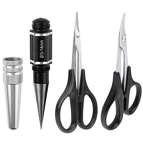 HobbyPark RC Body Reamer Curved Scissors & Straight Scissors RC Car Body Shell Lexan Plastic Trimming Tools Set (3-Pack)
