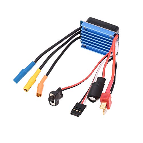 KingVal Replacement 2430 8200KV Waterproof Sensorless Brushless Motor Shaft 2mm with 25A Brushless ESC Combo for 1/16 1/18 RC Car - size: 8200KV+25A