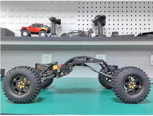 RhinoRC YUE LCG YUE ONE V2 W1 Chassis Crawler Frame Chassis Kit,Gearbox,Shock Absorber,Hanger Beam,Driver Shaft,for 1/10 RC Crawler Car (YUE V2 Kit) - color: Yue V2 Kit