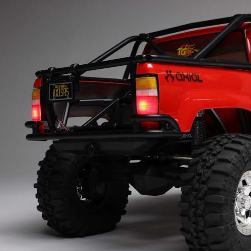 Axial SCX10 III 1987 Toyota SR5 4X4 RC Truck 1/10, RTR, Red | Brushed Rock Crawler, AXI-2062T2, Lipo Battery and Charger Not Included - color: Red