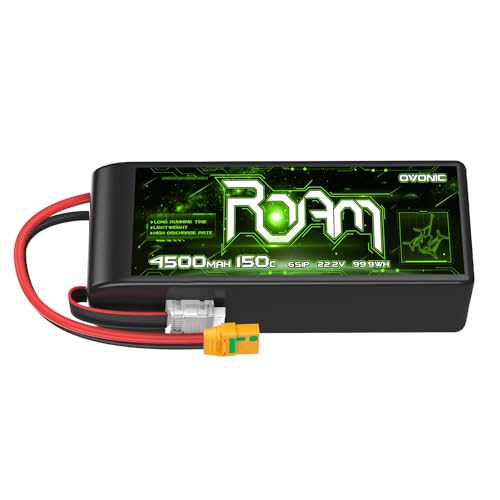 OVONIC 6S Lipo Battery 4500mAh 22.2V 150C with XT90-S Plug for RC Truck Truggy Buggy Tank RC Car Racing Hobby