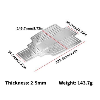 Aluminum Chassis Plate for Tamiya Sand Scorcher 1/10 RC Car Chassis Protector Skid Plate