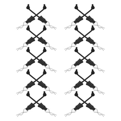 20pcs Universal Rc Car Body Clip and Retainer Pins Metal Fasteners with Pull Tabs for Rc Model Shell Maintenance Compatible with Crawlers and Trucks