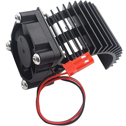 ShareGoo RC 540 545 550 Brushless Brushed Motor Heatsink with Cooling Fan 5-6V for HSP HPI Wltoys Himoto Tamiya 1/10 RC Crawler Truck Off Road Buggy Car