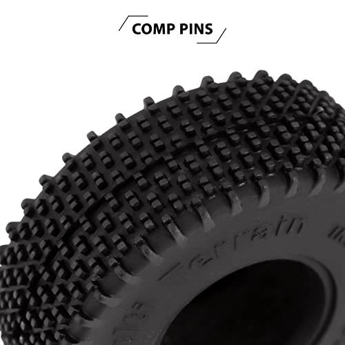 INJORA 1.0 55 * 20mm All Terrain Comp Pin Tires for 1/18 1/24 RC Crawler