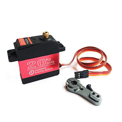 20KG RC Servo Digital High Torque Full Metal Gear Waterproof,180° Control Angle - size: zzzz-s