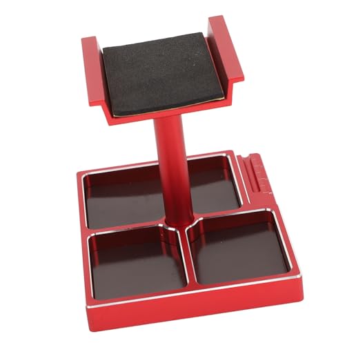 RC Car Work Stand with Magnetic Screw Trays for 1/18 1/24 RC Cars, Aluminum Alloy Repair Workstation Kit (#) - color: #1