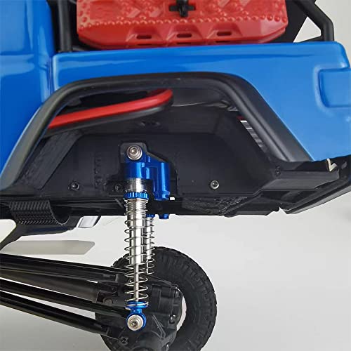 RCLIONS 43mm RC Shocks Adjustable Absorber Damper for All 1/24th Axial SCX24 AXI90081 Deadbolt AXI00005/AXI00006 RC Crawler Car Upgrades (Blue) - color: Blue