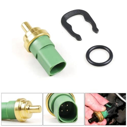 TS477 Engine Coolant Temperature Sensor Compatible with Audi A3 A4 A6 A8 RS6 S4 S6 S8 TT Quattro Beetle Golf J-etta Passat Eurovan Cabrio Polo 1998-2010 ECT Temp Sensor Replaces# 059919501A
