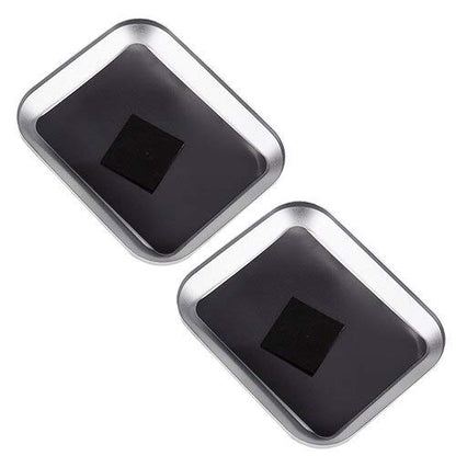 Replacement Part For 1PC 2PCS Screws Bolts Tray With Magnetic Pad For Cell Phone Repair RC Hobby Model Car Repair Tools Aluminium Screw Magnetic Tray - (Color: 2PCS Silver) - color: 2PCS Silver