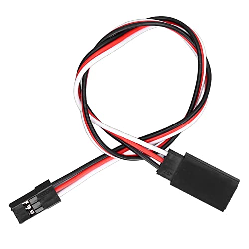 10PCS 3 Pin Servo Extension Cable Futaba JR RC Car Helicopter Aircraft Brass Core Connector Wire (300mm Male to Female) - size: 300mm male to female