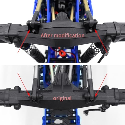 Aluminum Upper Shock & Lower Link Mount Fixed Set | For Losi 1/18 Mini LMT 4WD 4X4 Brushed Monster, RC Truck, Upgrade Parts