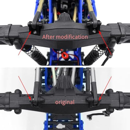 Aluminum Upper Shock & Lower Link Mount Fixed Set | For Losi 1/18 Mini LMT 4WD 4X4 Brushed Monster, RC Truck, Upgrade Parts