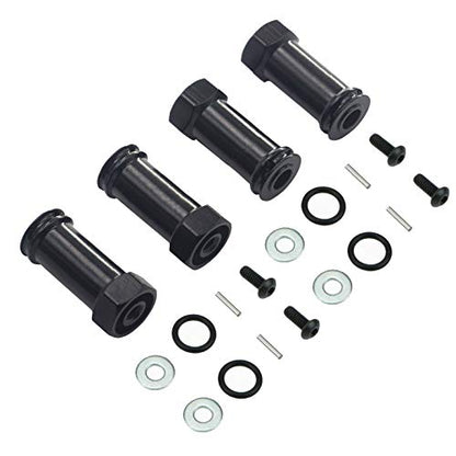 Aluminum 12mm Wheel Hex Hub Adapters 25mm/30mm Extension Longer Combiner Compatible with Traxxas Slash 4x4 HQ 727 1/10 RC Car (30mm) - size: 30mm