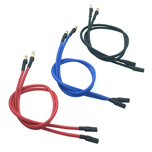 6pcs 3.5mm Banana Gold Bullet Connector Extension Cable RC Brushless Motor ESC Extension Cable Wire RC Carb Parts (16AWG 30CM)