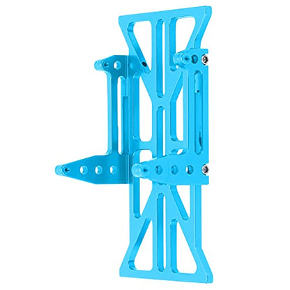 RC Car Battery Mounting Plate Aluminum Alloy Tray Compatible with Axial SCX24 90081 C10 1 24 Silver Color Easy Installation and Disassembly (Blue) - color: Blue