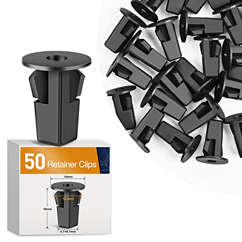 GOOACC 50PCS Fender Liner Screw Grommet OEM:#90189-06214 | Replacement for Toyota Mirai Sequoia Sienna Tacoma Tundra Fender Liner Nylon Retainer Clips - color: 50Pcs Fender Liner Screw Grommet