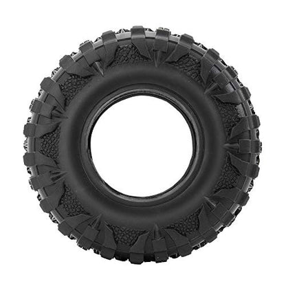2.2" 120mm RC Rubber Wheel Tires for 1/10th RC Crawler Car | with 4PCS Foam Insert
