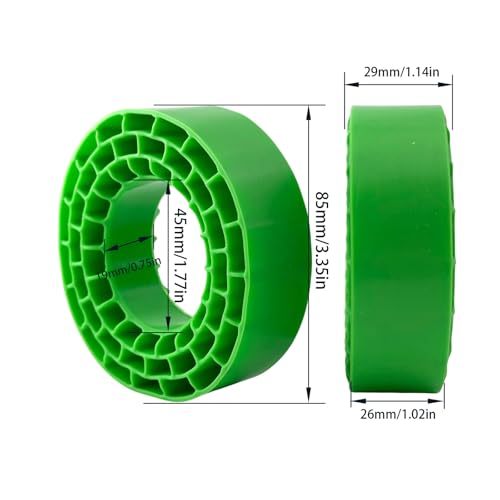 1.55" Silicone Rubber Tire Inserts for 95–97mm RC Crawler Tires – 4PCS (Green) - color: Green
