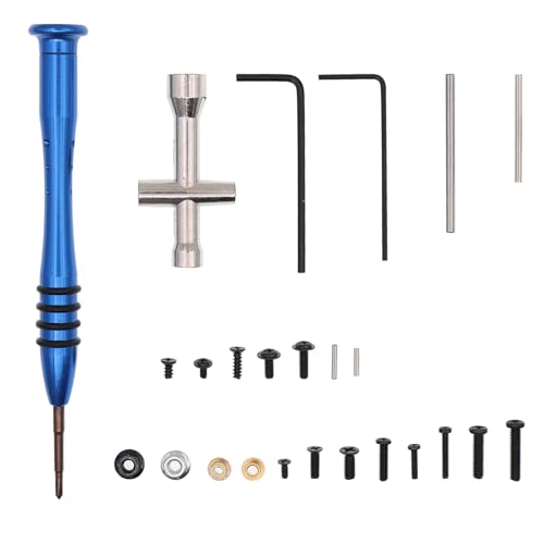 RC Car Screws Kit Repair Tool Box Hardware Fasteners Replacement Compatible with WLtoys 1/14 144010 144001 144002 1/12 124016 124017 124018 124019 RC Car Upgrade Parts