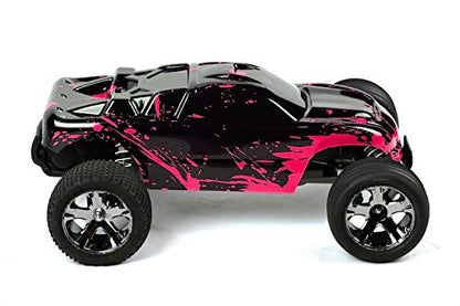SummitLink Custom Body Muddy Hot Pink Over Black Compatible for 1/10 Scale RC Car or Truck (Truck not Included) R-NR-01