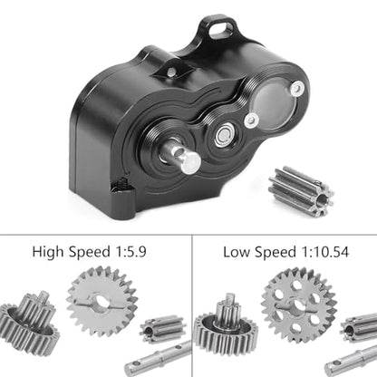 for Traxxas for TRX4 for SCX10 1/10 Low/High Speed Transmission for LCG Ultra-Light Gearbox RC Crawler Car DIY for Chassis Upgrade Parts RC Repair Parts(High Speed 1) - size: High Speed 1