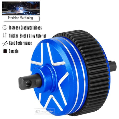 RC Differential Upgrades Part for 1/10 Drag Slash Chevrolet C10 & F0rd Mustang(Only for 272R Transimission),Alloy Aluminium w/Steel Gear Diff Hops Up,Replace #9480,Navy Blue - color: Navy Blue(for 2wd)