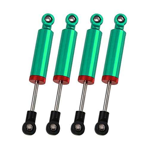 4Pcs RC Car Shocks Shock Absorber Internal Spring Shocks Damper Upgrade Parts Compatible with Axial SCX10 Traxxas TRX4 Redcat Tamiya 1/10 RC Crawler (Hole Distance:90mm, Green) - color: Green, size: Hole Distance:90mm