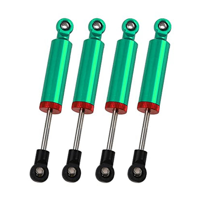 4Pcs RC Car Shocks Shock Absorber Internal Spring Shocks Damper Upgrade Parts Compatible with Axial SCX10 Traxxas TRX4 Redcat Tamiya 1/10 RC Crawler (Hole Distance:90mm, Green) - color: Green, size: Hole Distance:90mm