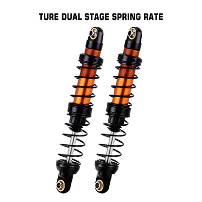 INJORA RC Shock Absorber 4pcs RC Damper for 1/10 RC Crawler Car Axial SCX10 90046 AXI03007 TRX4 TRX6 (90mm) - size: 90mm