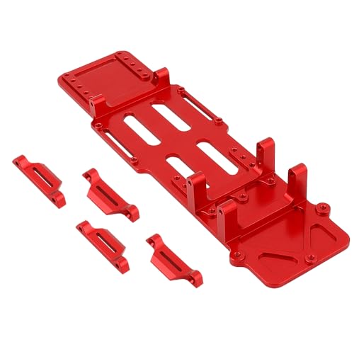 Aluminum Alloy Battery Holder/ESC/Receiver Bracket for LOSI 1/18 Mini LMT 4X4 Brushed Monster Truck Metal Upgarded RC Parts (red)