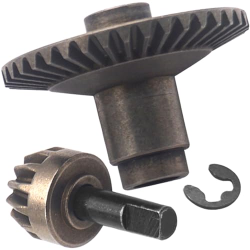 Metal Differential Main Bevel Gear Set 38T 13T Hop Up Parts Compatible with Axial SCX10 1/10 RC Crawler Car