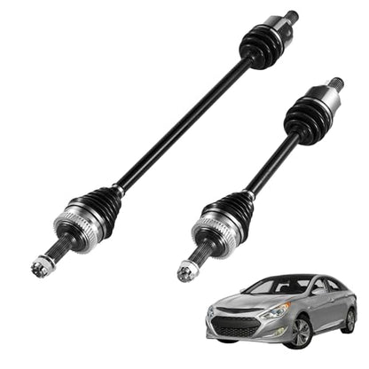 VEVOR CV Axle Shaft Assembly, 2 Pieces Front Left & Right (Driver and Passenger Side), Automotive Replacement CV Joint Axles Pair Compatible with 2011-2014 Hyundai Sonata, Alloy Steel & Carbon Steel - size: 2011-2014 Hyundai Sonata, style: Front Driver an