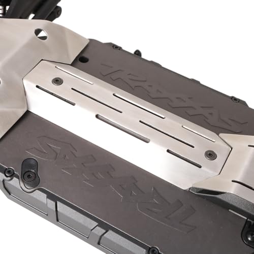 RC Chassis Armor Set for Traxxas Mini Maxx Stainless Steel Front Center Rear Chassis Armor Protection Plate Skid Plate Upgrade Parts