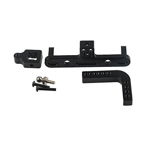 RCLIONS CNC Aluminum Adjustable Drop Trailer Hitch Receiver for Axial Wraith SCX10 SCX10-II 1/10th RC Crawler Car