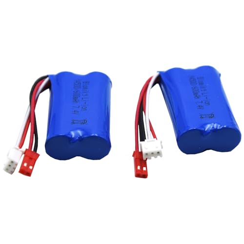 Blomiky 7.4V 2S 600mAh Li-ion Rechargeable Battery with JST Plug and Cable Suitable for Some RC Cars Trucks Vehicles /7.4V 600mAh JST