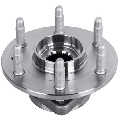 513277 Front/Rear Wheel Bearing Hub Assembly Compatible with 08-17 Enclave | 6 Lugs Front & Rear Wheel Hub Bearing Assembly with ABS Compatible with 2008-2017 Buick Enclave, 2007-2010 Saturn Outlook - size: 513277/2PCS