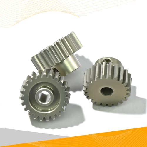 3PCS 48P Pinion Gear Set 7075 Aluminum Alloy 3.175mm Shaft 22T 23T 24T with Screws & Hex for 1/10 RC Arrma Traxxas HPI Sakura Losi Axial SCX10 Tamiya Monster Truck Buggy Motor Gears Upgrade - size: 22 23 24T